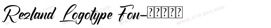Rezland Logotype Fon字体转换